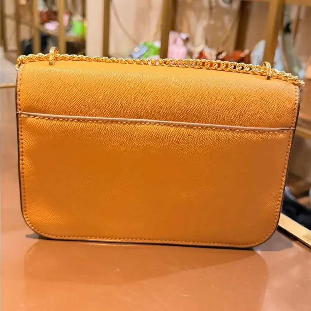 Tory Burch leather flap chain crossbody bag